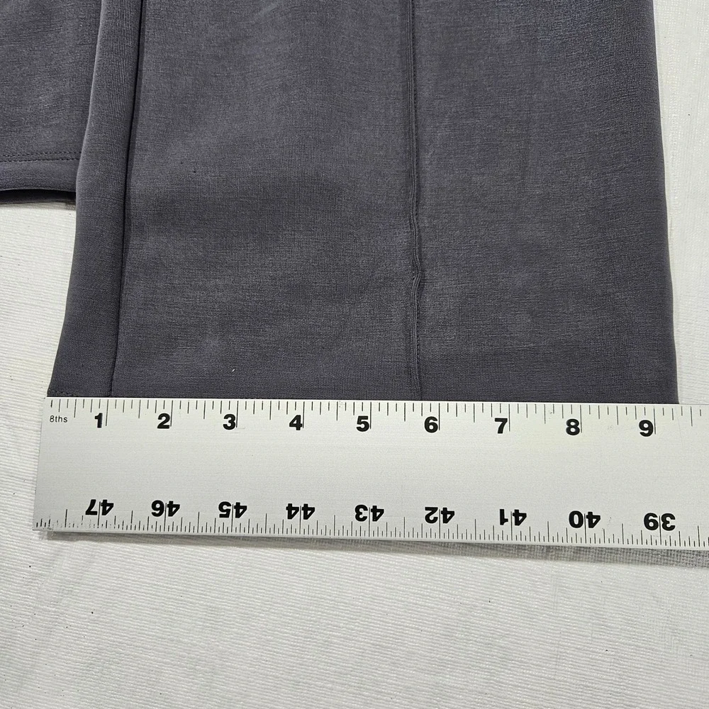 G4free Wide‎ Leg Lounge Pants Charcoal Gray Elastic Waist Comfort Size M